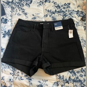 Women's Black Denim Shorts